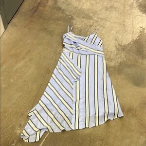 Banana republic striped Asymmetrical Dress